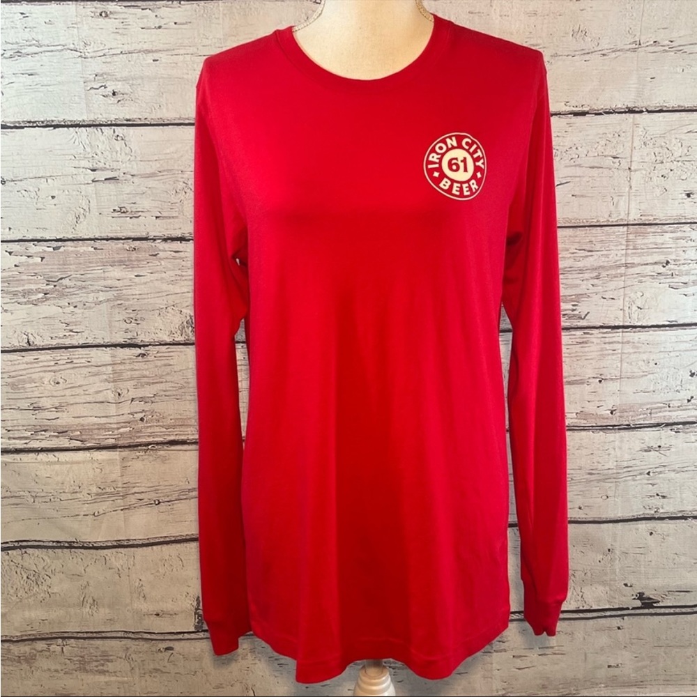 STEEL CITY Iron City Beer Long Sleeve T-
Shirt Red-Medium